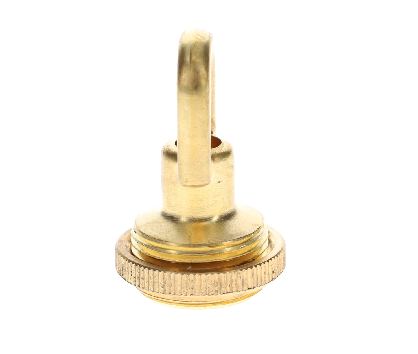 Cast Brass Screw Collar Loop, Tap 1/4IP, Slips 1-1/16" Hole, Unfinished Brass (10996U)