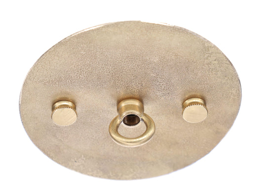 4-3/4" Diam Flat Disk Style Versatile Die Cast Brass Ceiling Canopy with Mounting Hardware (11434U)