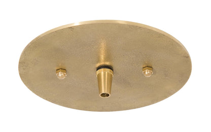 5-1/2" Diam Flat Disk Style Versatile Die Cast Brass Ceiling Canopy with Mounting Hardware (11435U)