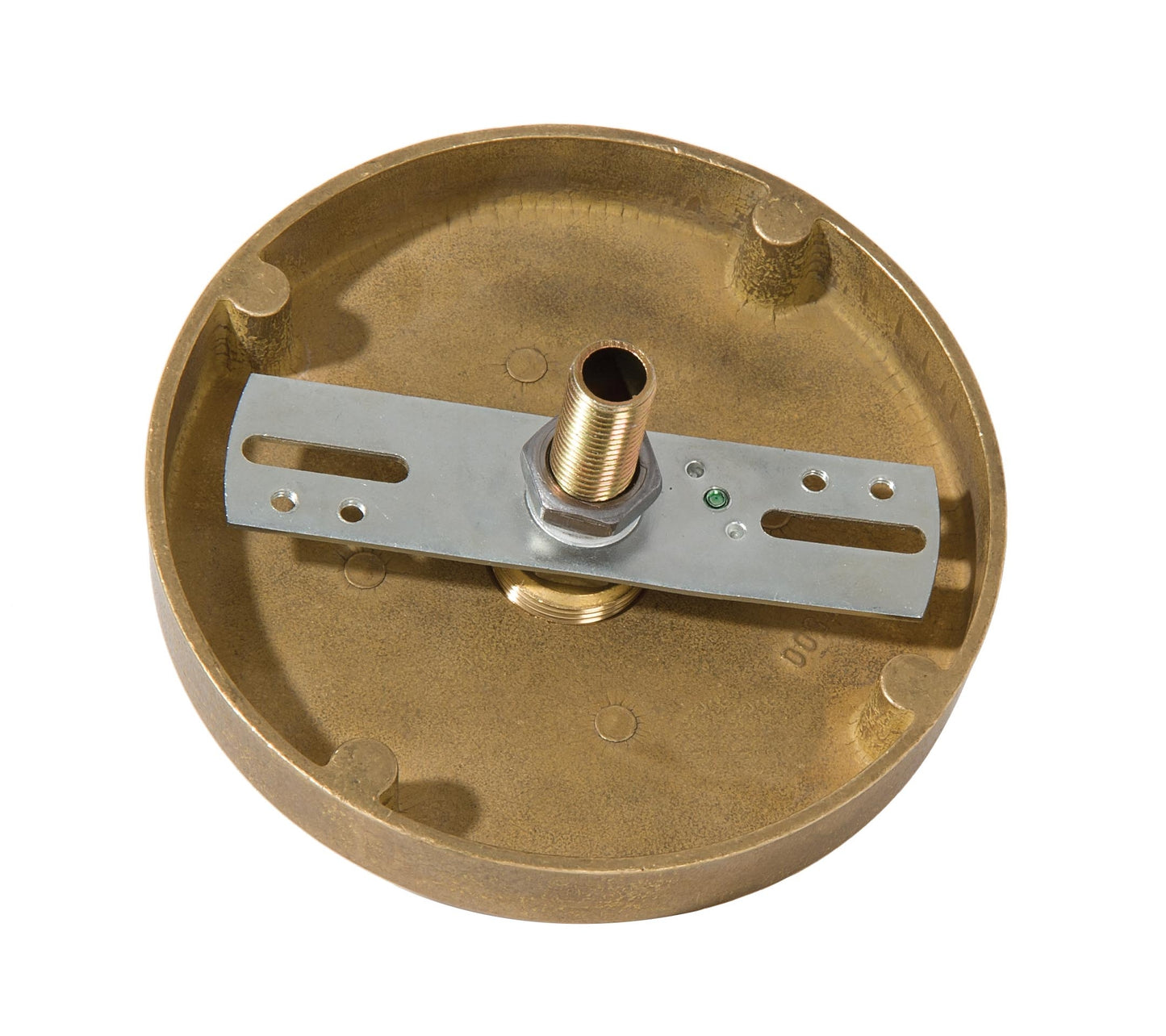 5 Inch Diameter Top Quality Unfinished Die Cast Brass Modern Canopy With Screw Collar Loop & Ceiling Hardware (11769U)
