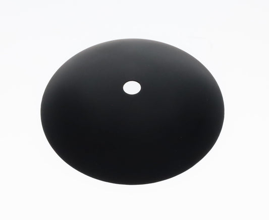 Neckless Ball Shade Cover for 6" Diameter Shades, Satin Black, 4-1/8" Diam (11774BKT)
