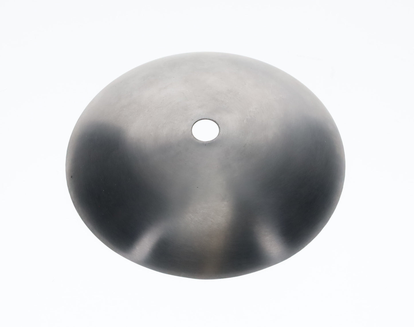 Neckless Ball Shade Cover for 6" Diameter Shades, Unfinished Steel, 4-1/8" Diam (11774ST)