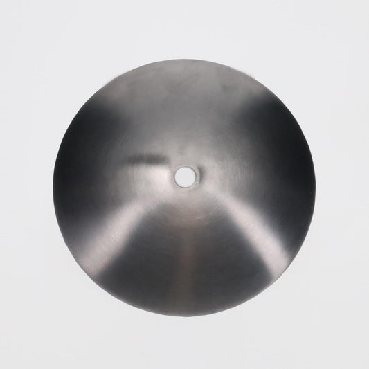 Neckless Ball Shade Cover for 4" Openings, Unfinished Steel, 5-1/4" Diam (11792ST)
