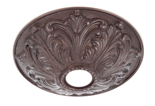 Antique Bronze Finish Cast Brass Screw Collar Canopy (11853B)