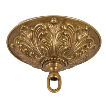 5-1/2" Diameter Ceiling Canopy kit, Die Cast Brass Material, Antique Brass Finish (11877A)