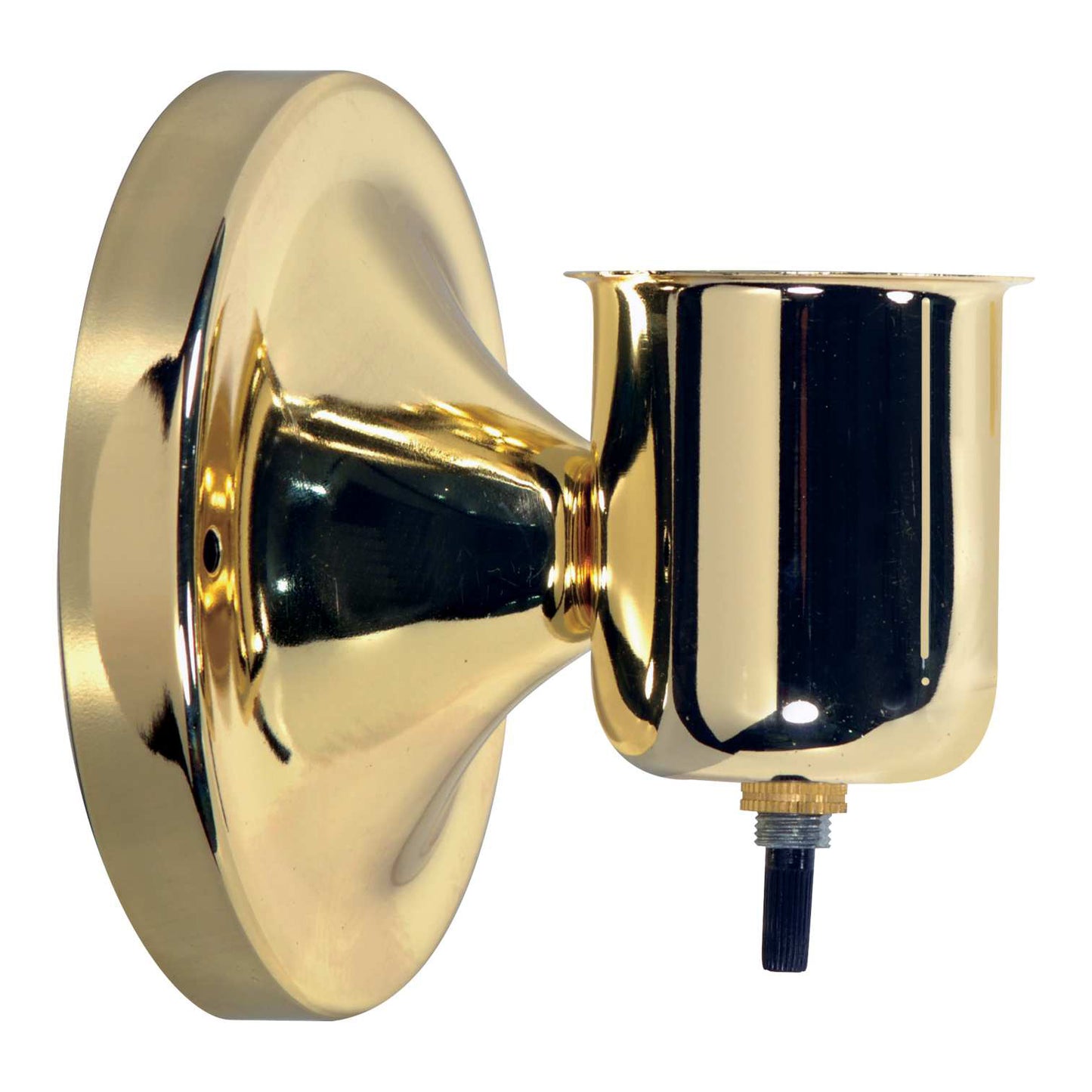 1-5/8" Fitter Wired Wall Sconce - Bracket, Brass Finish (69455)