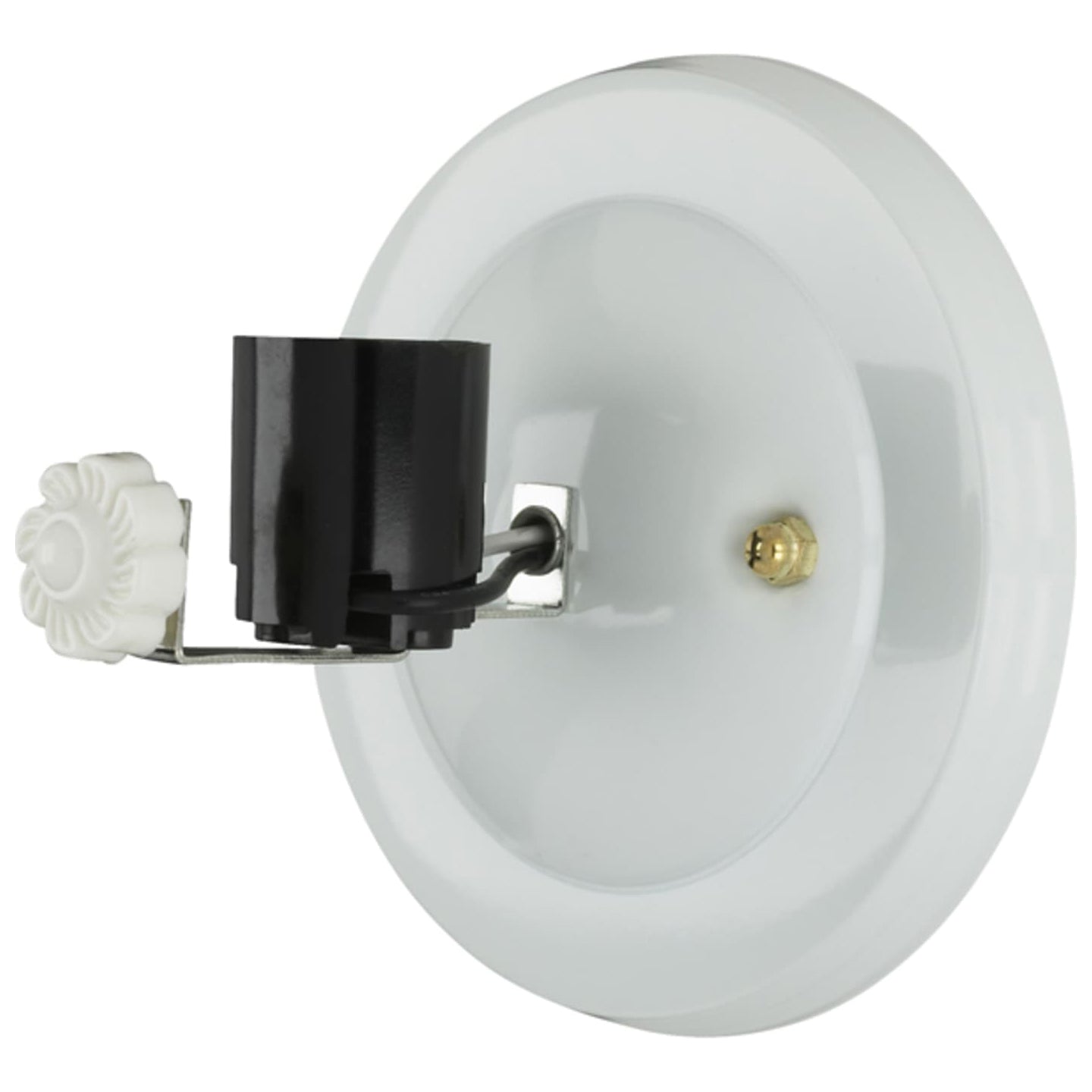 Wired Wall Sconce - Bracket, White Finish, 1-Light (69456W)