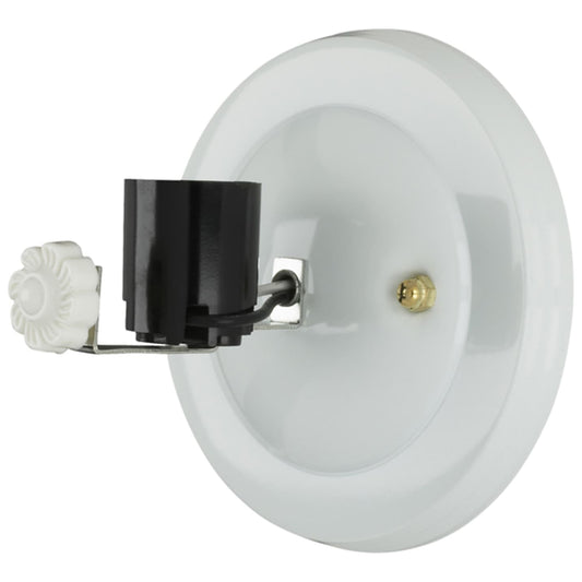 Wired Wall Sconce - Bracket, White Finish, 1-Light (69456W)
