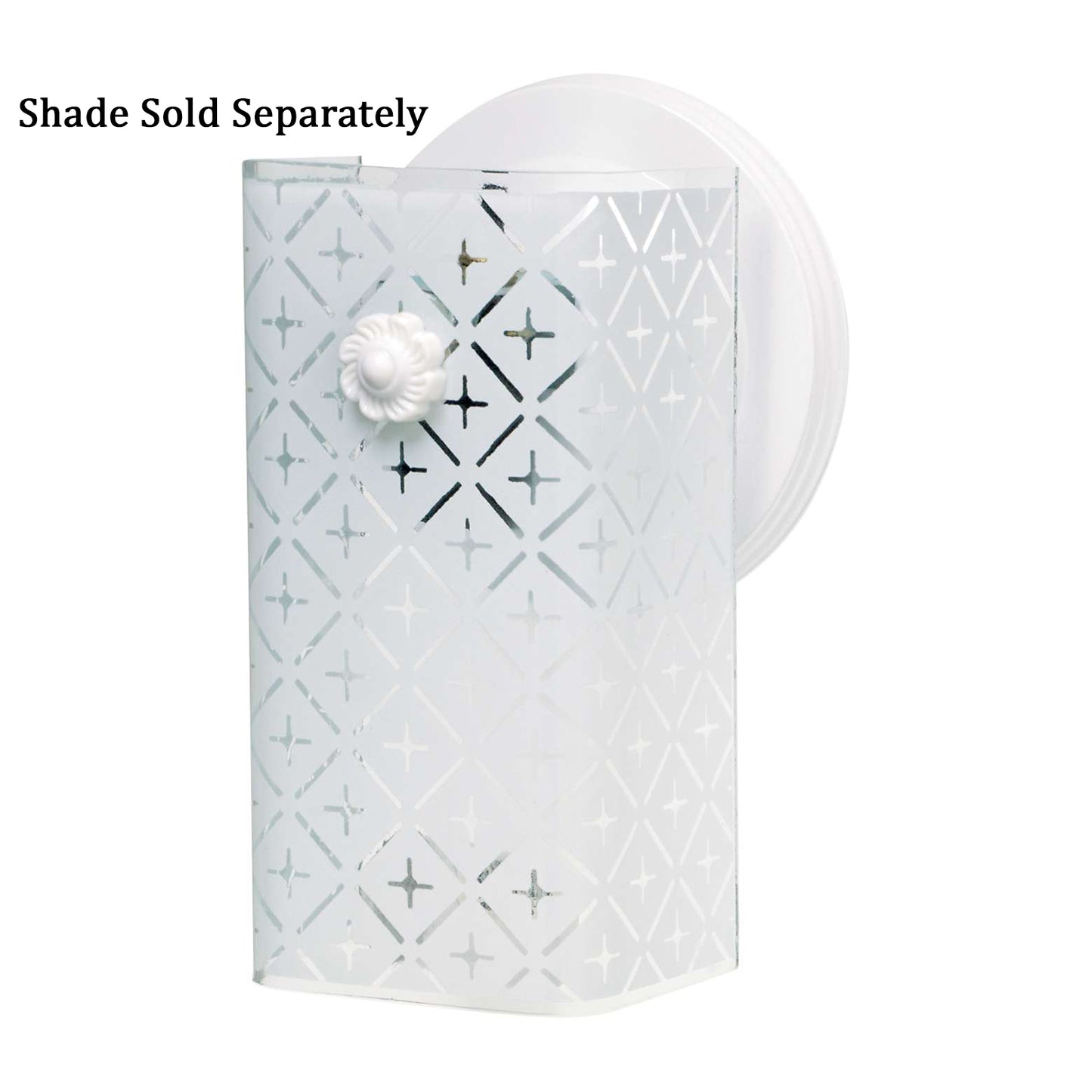 Wired Wall Sconce - Bracket, White Finish, 1-Light (69456W)