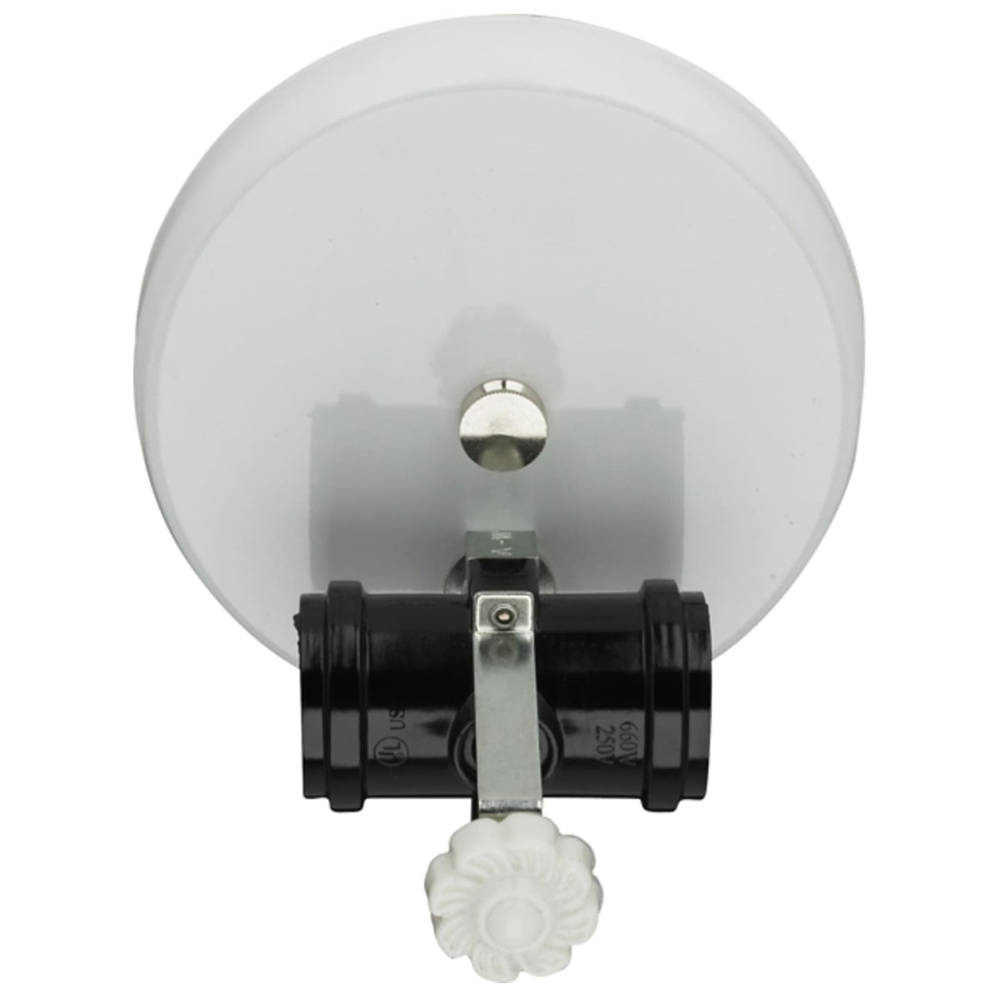 Wired Wall Sconce - Bracket, White Finish, 2-Light (69457W)