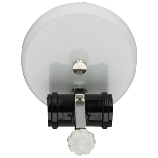 Wired Wall Sconce - Bracket, White Finish, 2-Light (69457W)