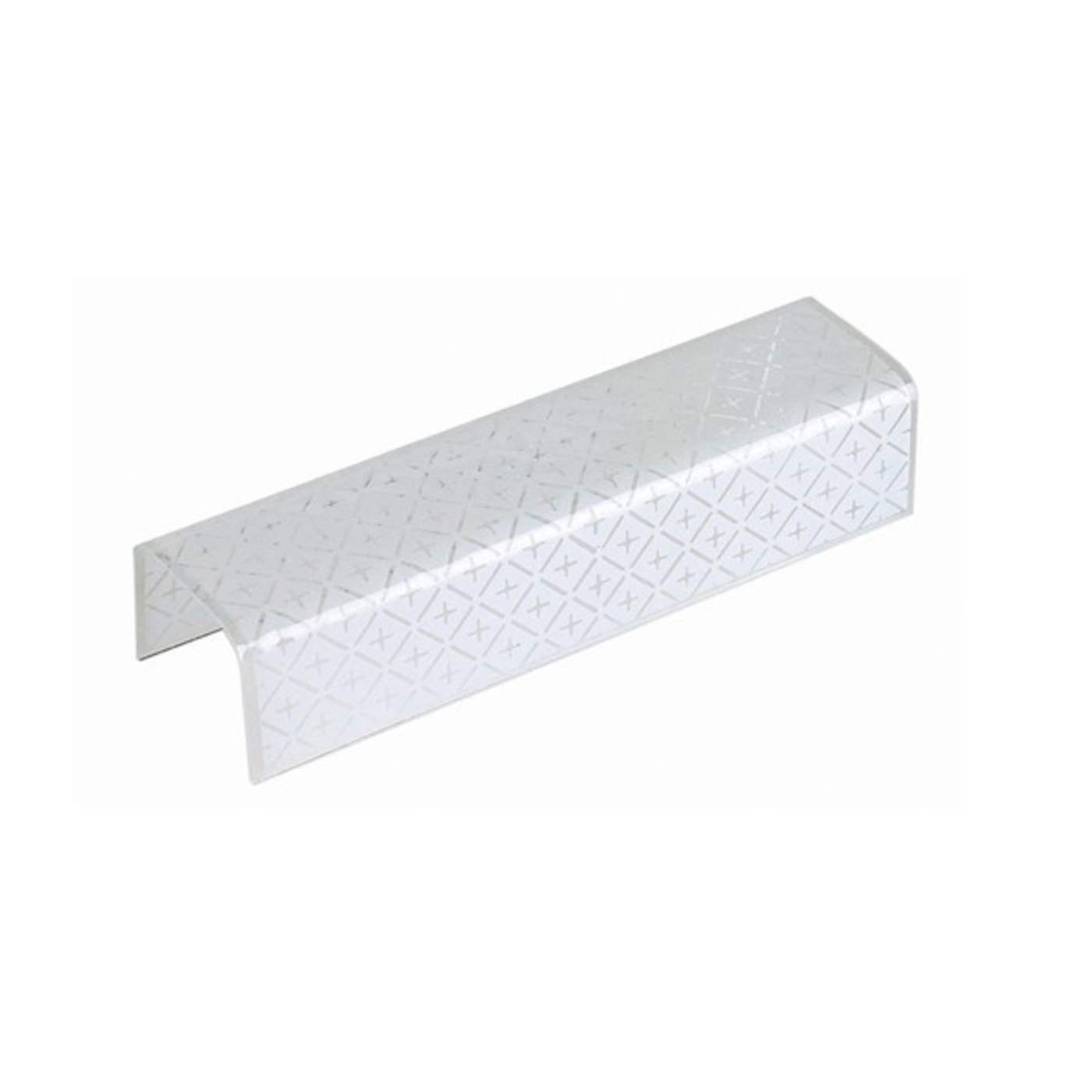 14" Glass Shade for Wall Sconce - Bracket, White & Clear Diamond Pattern (69459P)