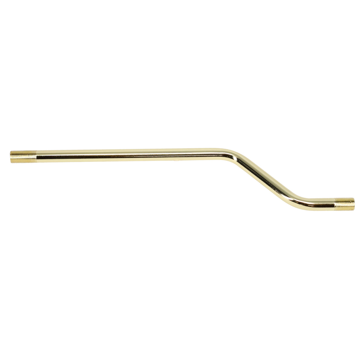 10" Bent Pipe 3/8" Diam., Figurine Assembly, Threaded both ends (12052)