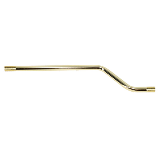 10" Bent Pipe 3/8" Diam., Figurine Assembly, Threaded both ends (12052)