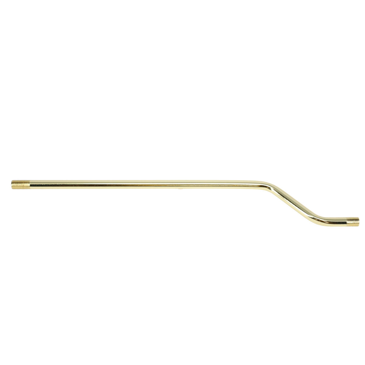 14" Bent Pipe 3/8" Diam., Figurine Assembly, Threaded both ends (12055)