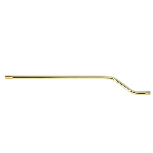 14" Bent Pipe 3/8" Diam., Figurine Assembly, Threaded both ends (12055)