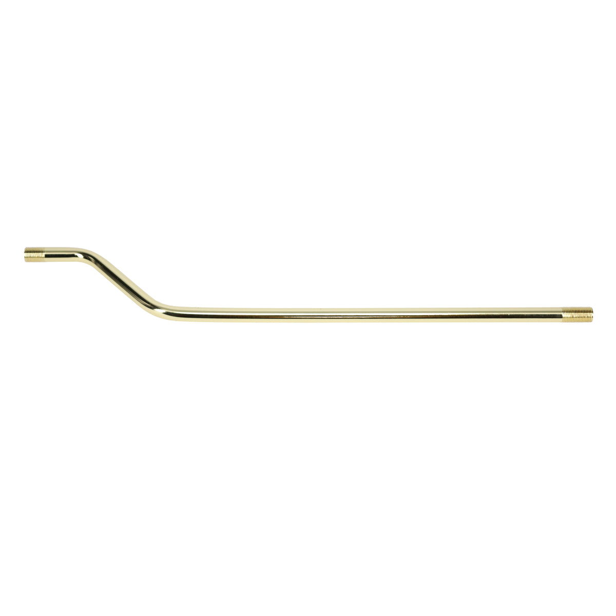 14" Bent Pipe 3/8" Diam., Figurine Assembly, Threaded both ends (12055)