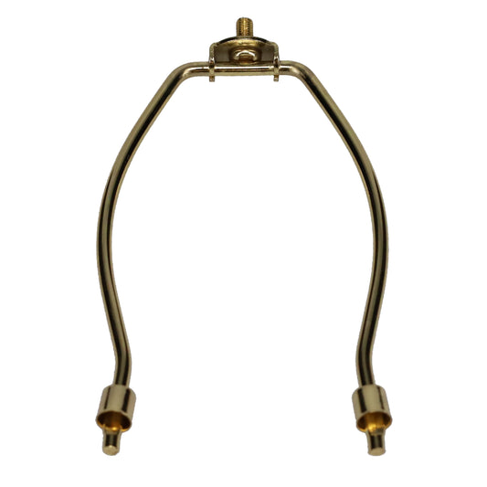 Brass Plated Lamp Harp, Heavy Weight, 6.5" Height (12738)