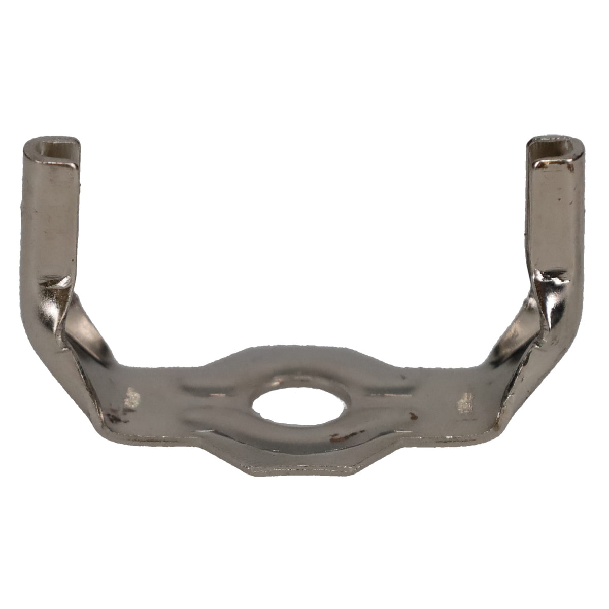 Brass or Nickel Lamp Harp Saddle Base, Regular Weight, 1/8 IP Slip (12776)