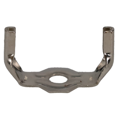 Brass or Nickel Lamp Harp Saddle Base, Regular Weight, 1/8 IP Slip (12776)