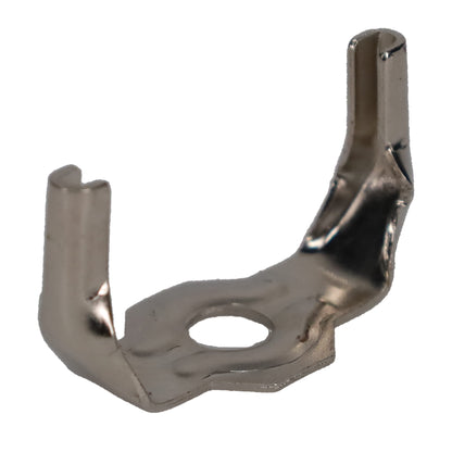 Brass or Nickel Lamp Harp Saddle Base, Regular Weight, 1/8 IP Slip (12776)