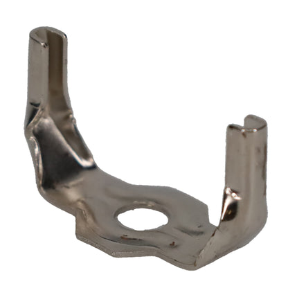Brass or Nickel Lamp Harp Saddle Base, Regular Weight, 1/8 IP Slip (12776)