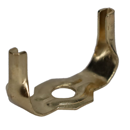 Brass or Nickel Lamp Harp Saddle Base, Regular Weight, 1/8 IP Slip (12776)