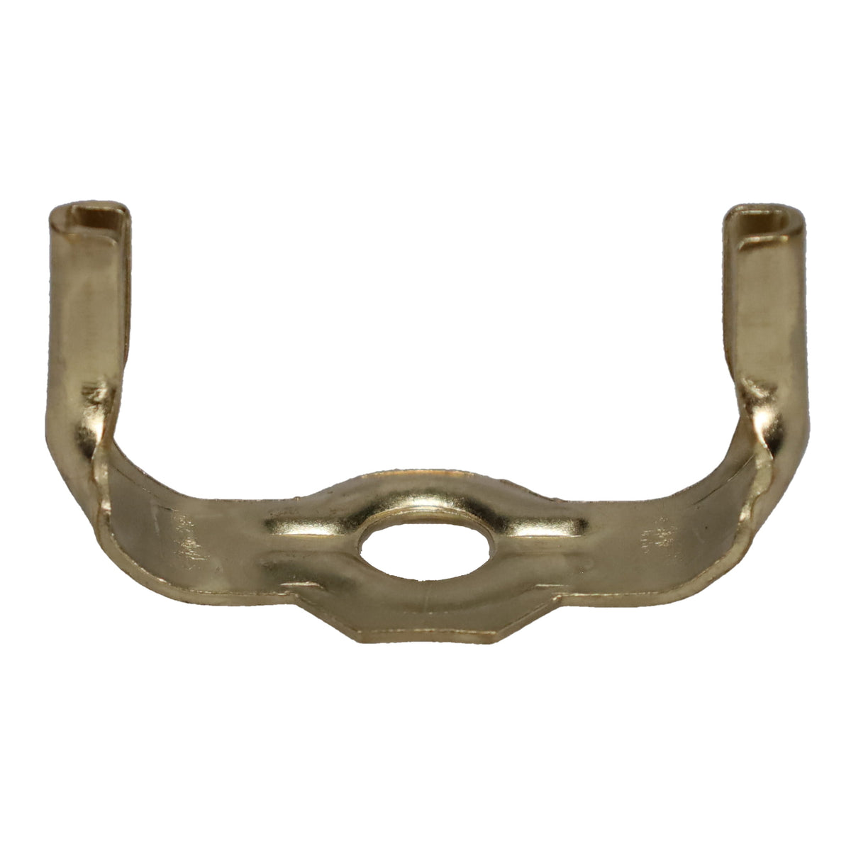 Brass or Nickel Lamp Harp Saddle Base, Regular Weight, 1/8 IP Slip (12776)