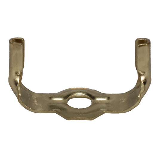 Brass or Nickel Lamp Harp Saddle Base, Regular Weight, 1/8 IP Slip (12776)