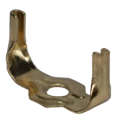Brass or Nickel Lamp Harp Saddle Base, Regular Weight, 1/8 IP Slip (12776)