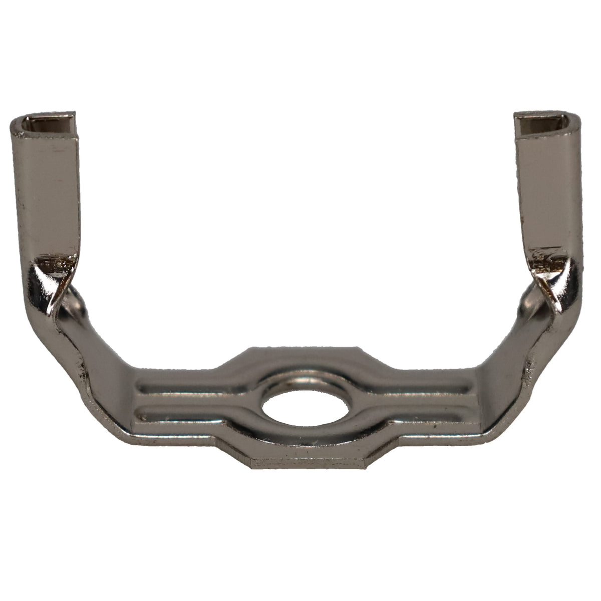 Brass or Nickel Lamp Harp Saddle Base, Heavy Weight, 1/8 IP Slip (12777)