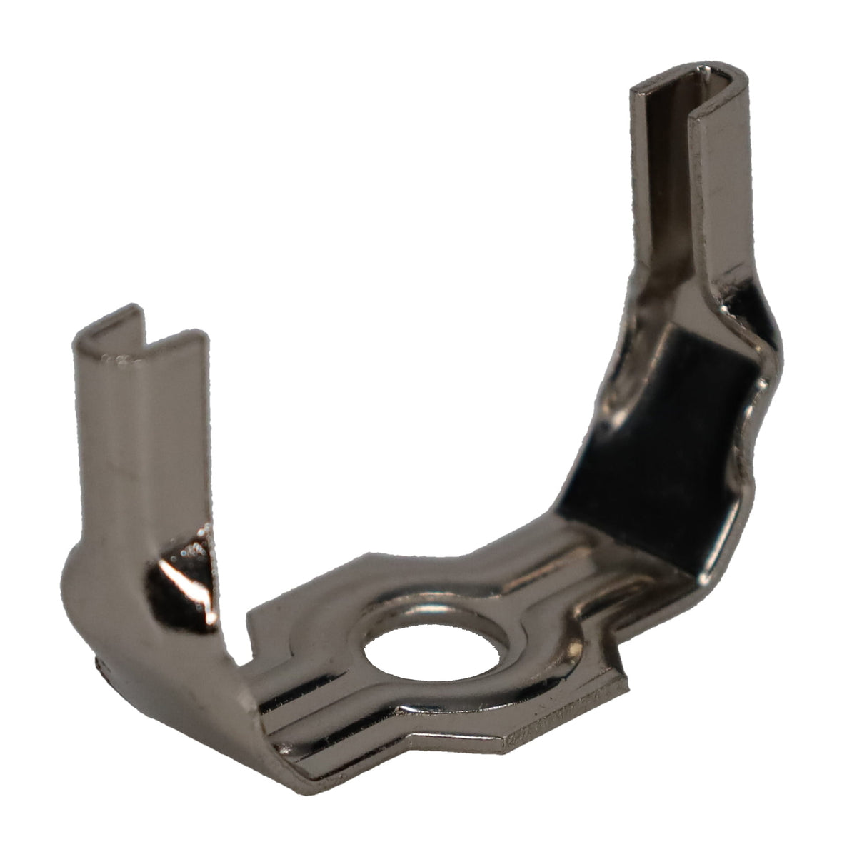 Brass or Nickel Lamp Harp Saddle Base, Heavy Weight, 1/8 IP Slip (12777)