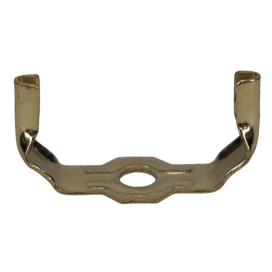 Brass or Nickel Lamp Harp Saddle Base, Heavy Weight, 1/8 IP Slip (12777)