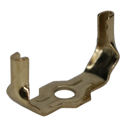 Brass or Nickel Lamp Harp Saddle Base, Heavy Weight, 1/8 IP Slip (12777)