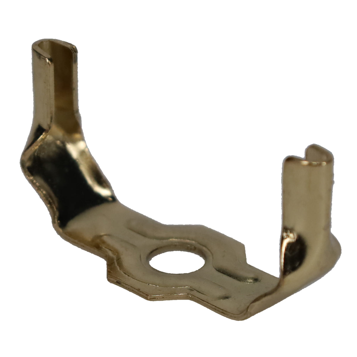 Brass or Nickel Lamp Harp Saddle Base, Heavy Weight, 1/8 IP Slip (12777)