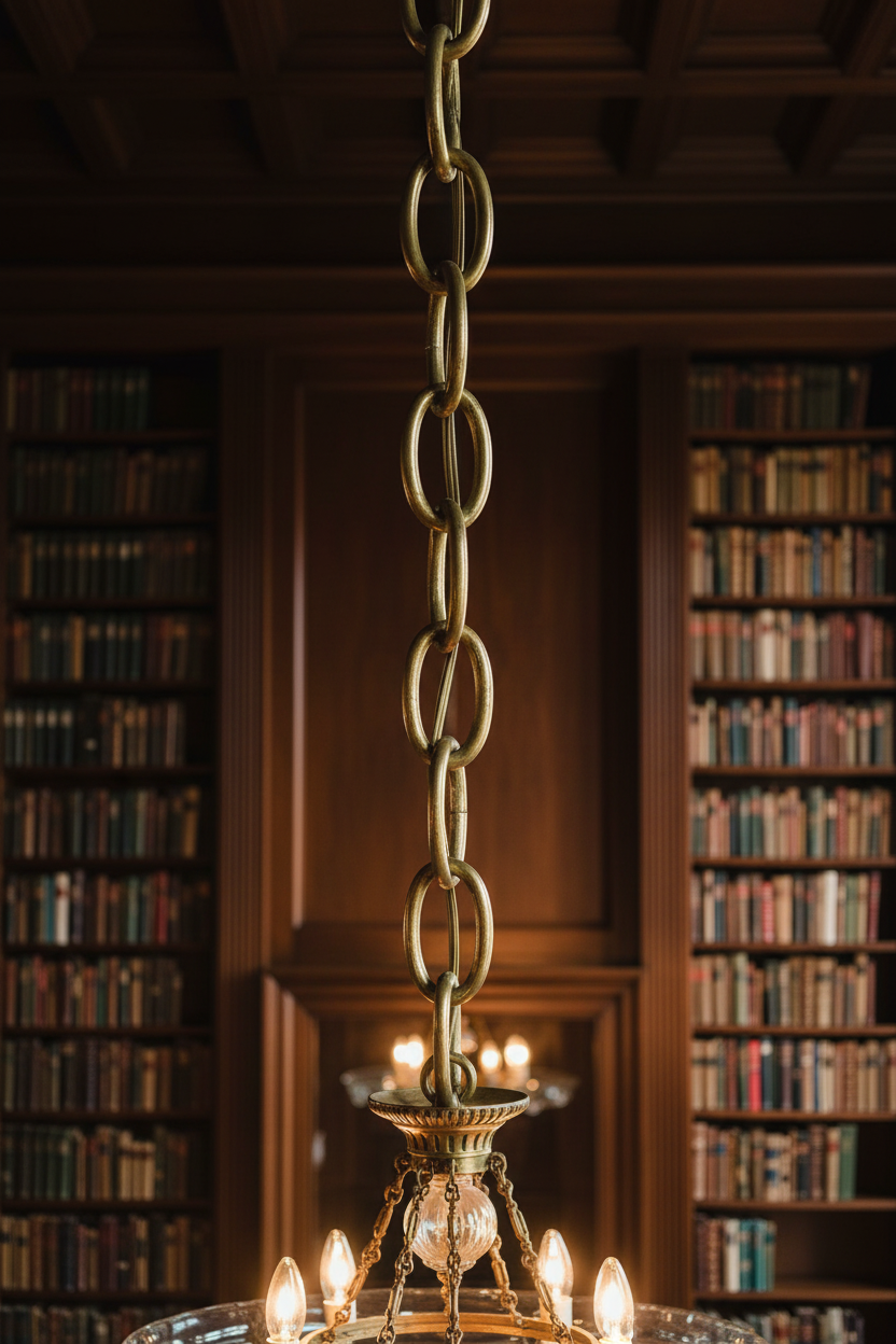 Unfinished Brass Oval Chain, Heavy 4 Gauge Links (13016)