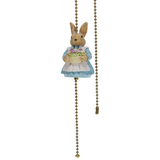 18" Length Easter Bunny Brass Pull Chain Rabbit (15000F)