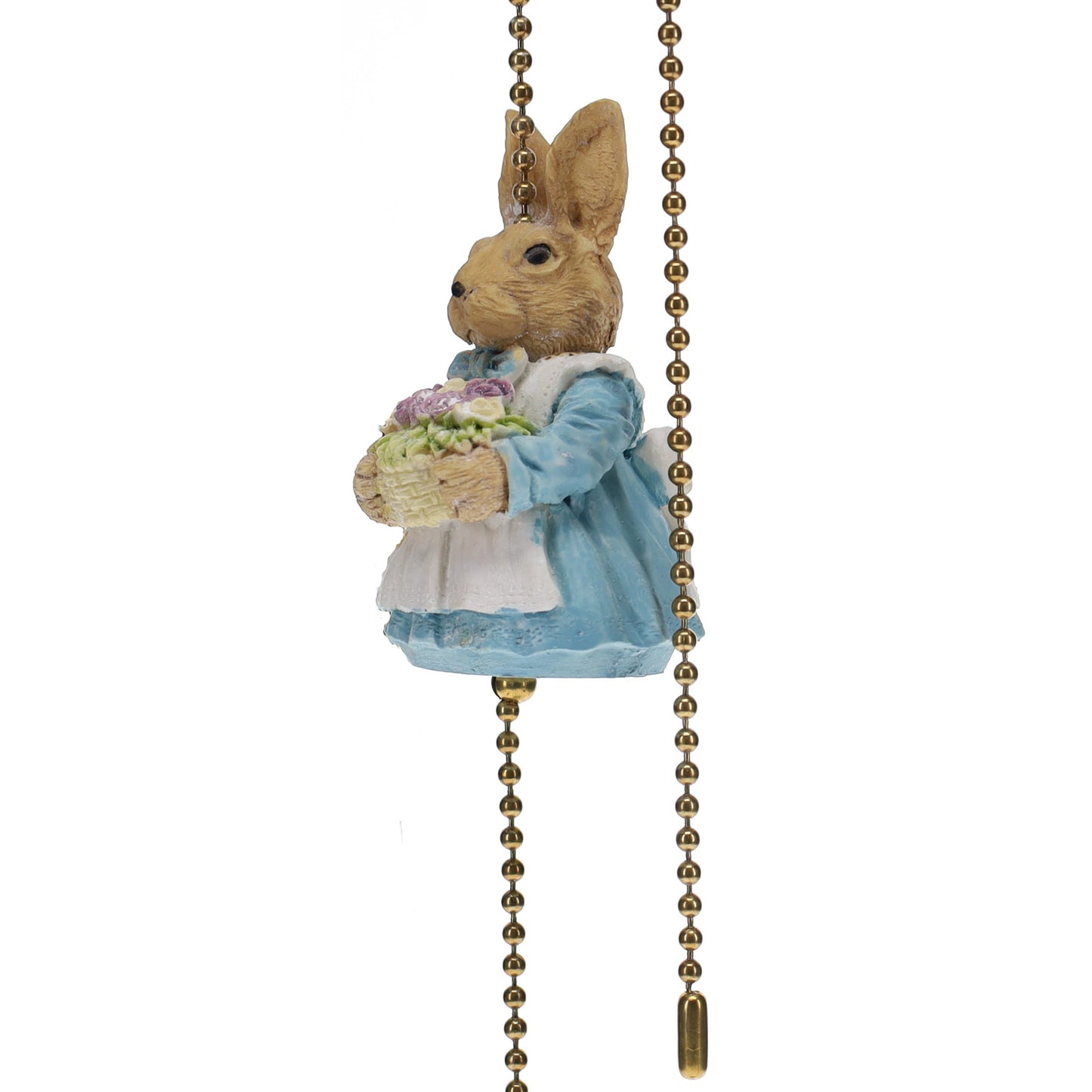 18" Length Easter Bunny Brass Pull Chain Rabbit (15000F)