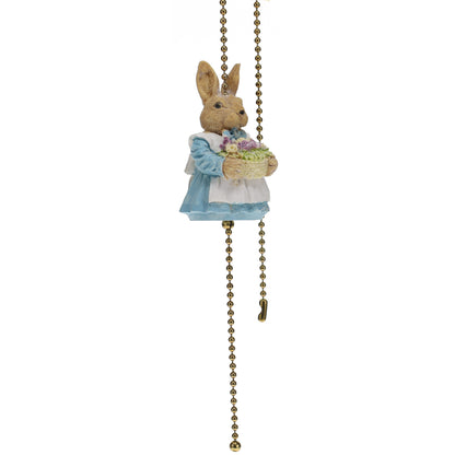 18" Length Easter Bunny Brass Pull Chain Rabbit (15000F)
