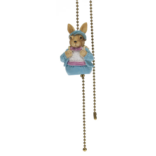 18" Length Easter Bunny Brass Pull Chain Rabbit (15000M)