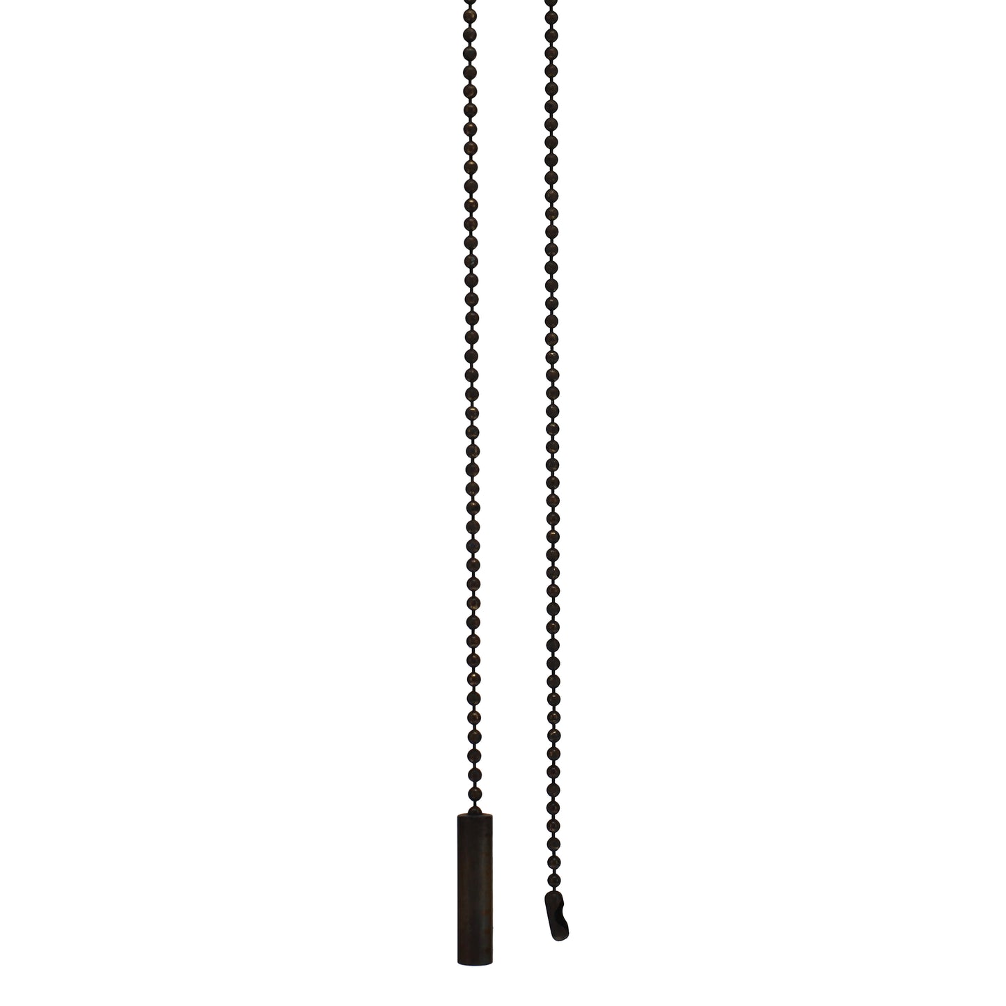 19-1/2" Length Brass Pull Chain Cylinder Pendant, Rustic Bronze (15034B)