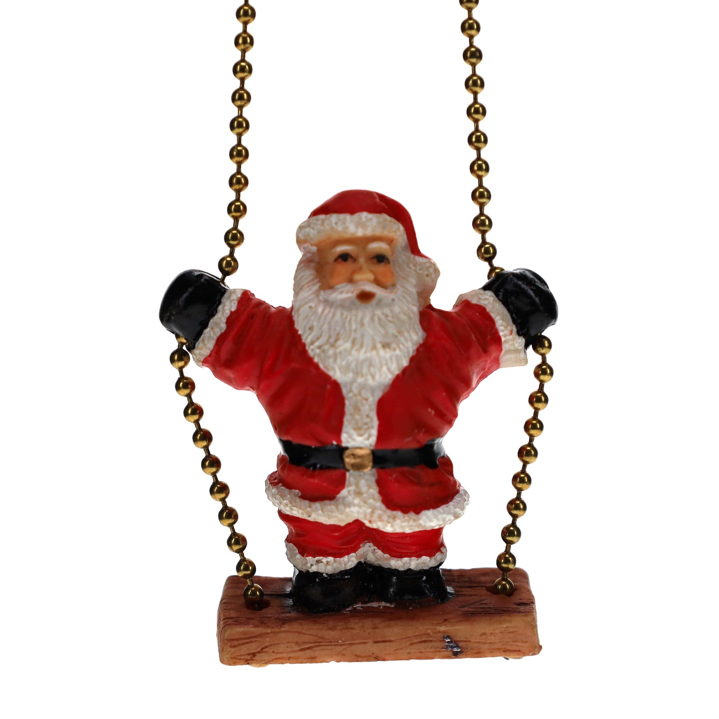 15-1/4" Length Brass Pull Chain Christmas Santa Claus Swing (15040)