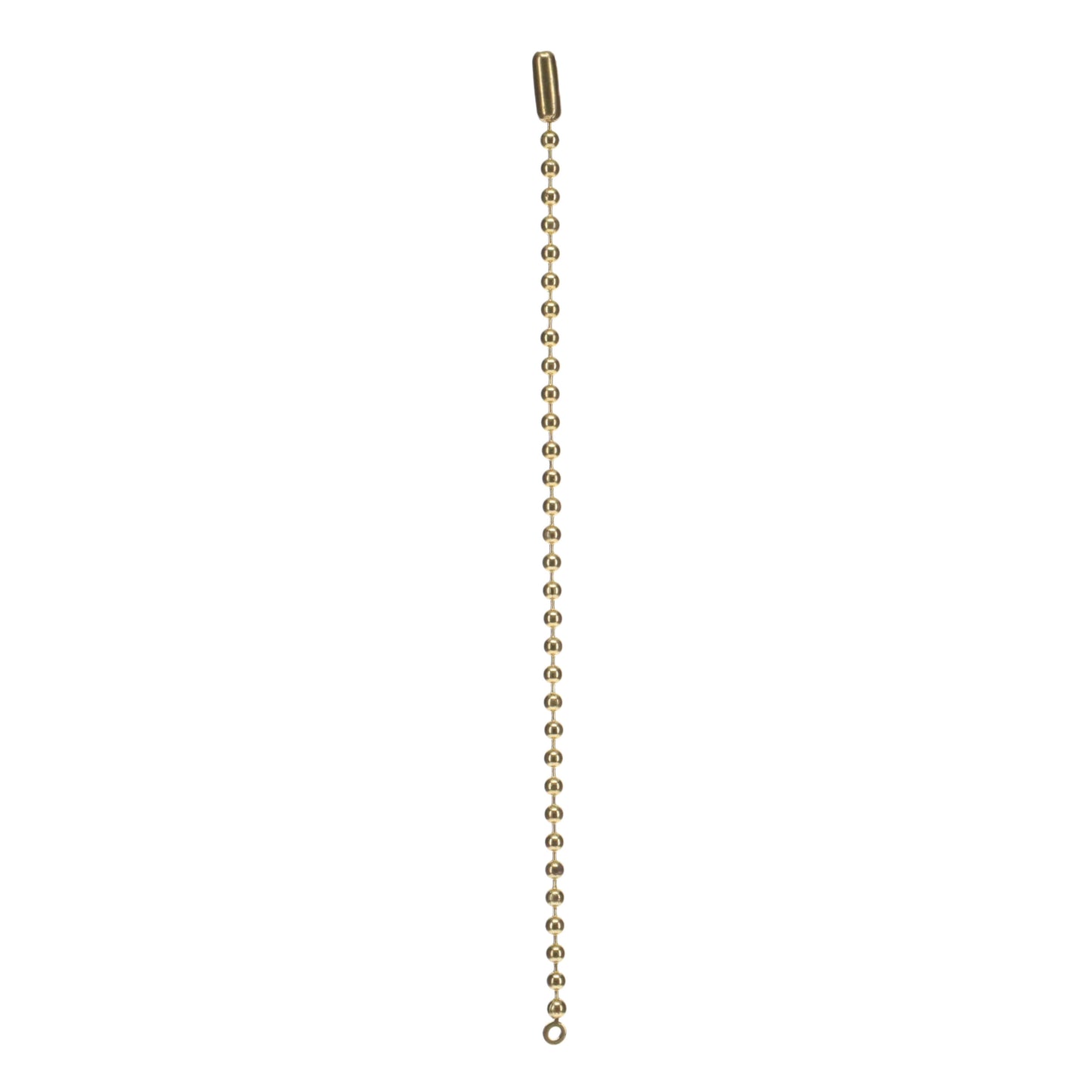 6" Length Brass Pull Chain #6 Bead with Coupling & Washer (15046)