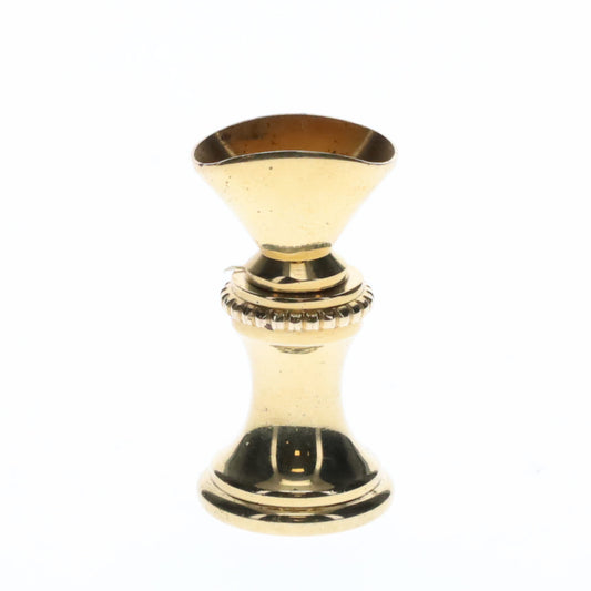 1.2" Tall Brass Finial Base Goblet, 1/4-27F Tap (15097)