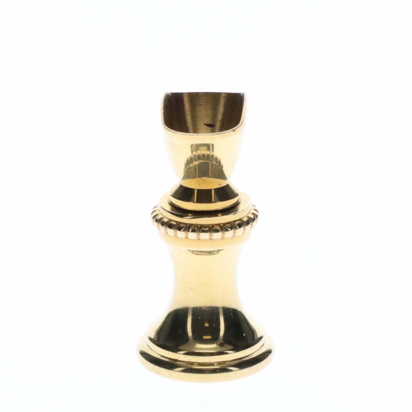 1.2" Tall Brass Finial Base Goblet, 1/4-27F Tap (15097)