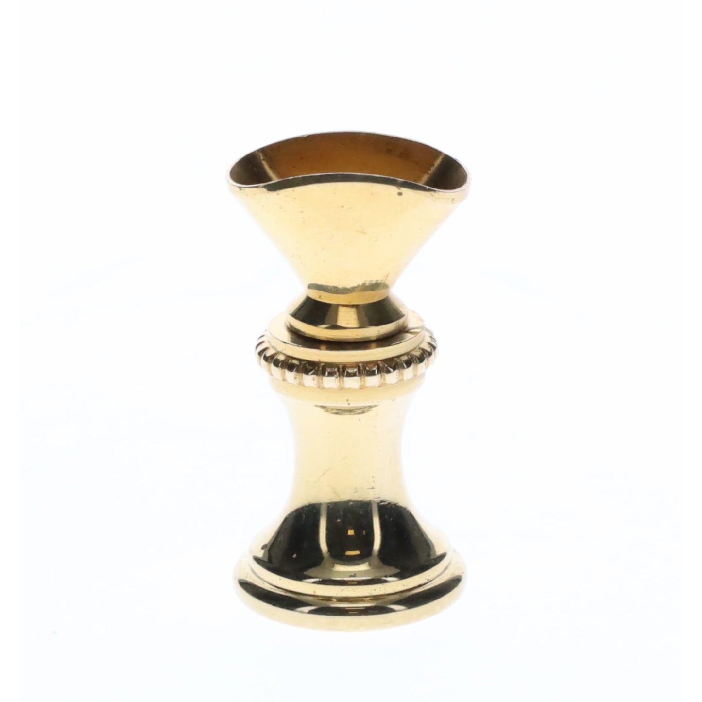 1.2" Tall Brass Finial Base Goblet, 1/4-27F Tap (15097)