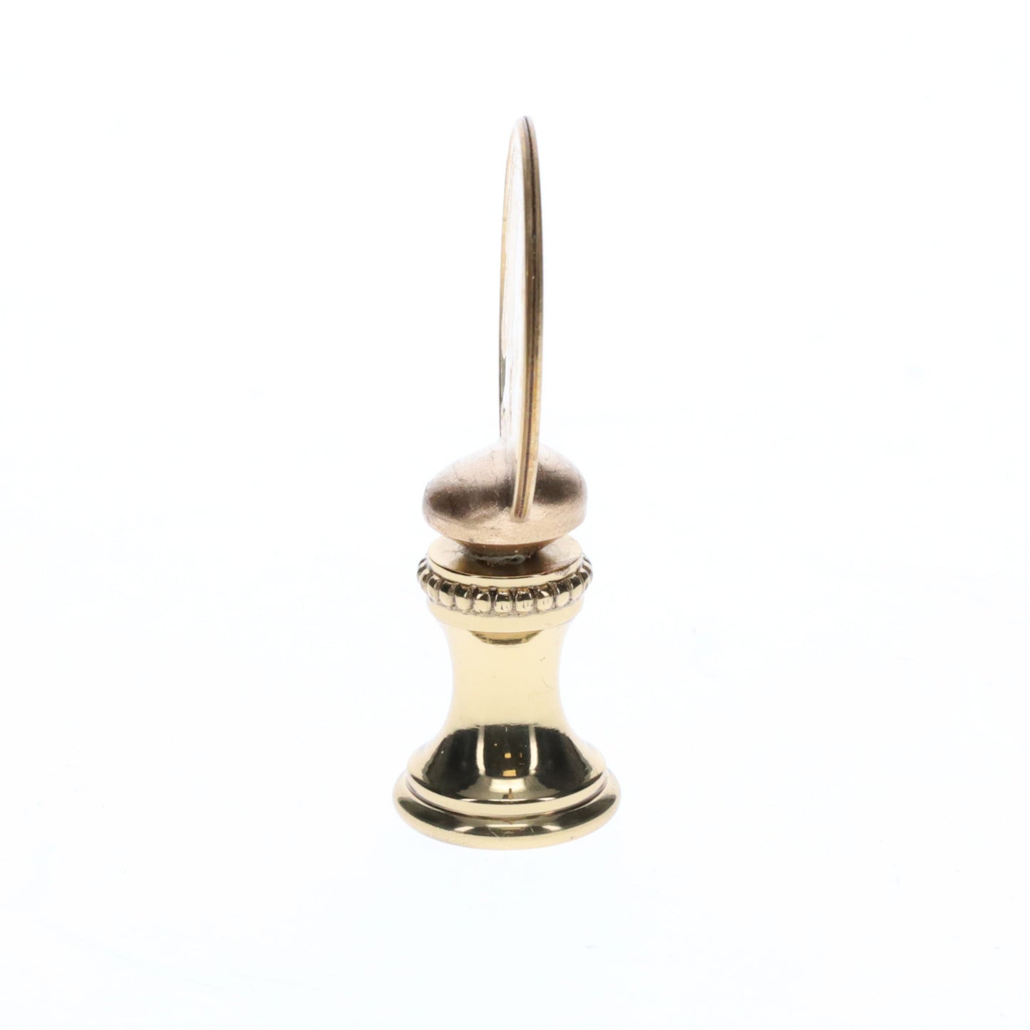 2" Tall Brass Finial Buffalo Nickel, 1/4-27F Tap (15131)