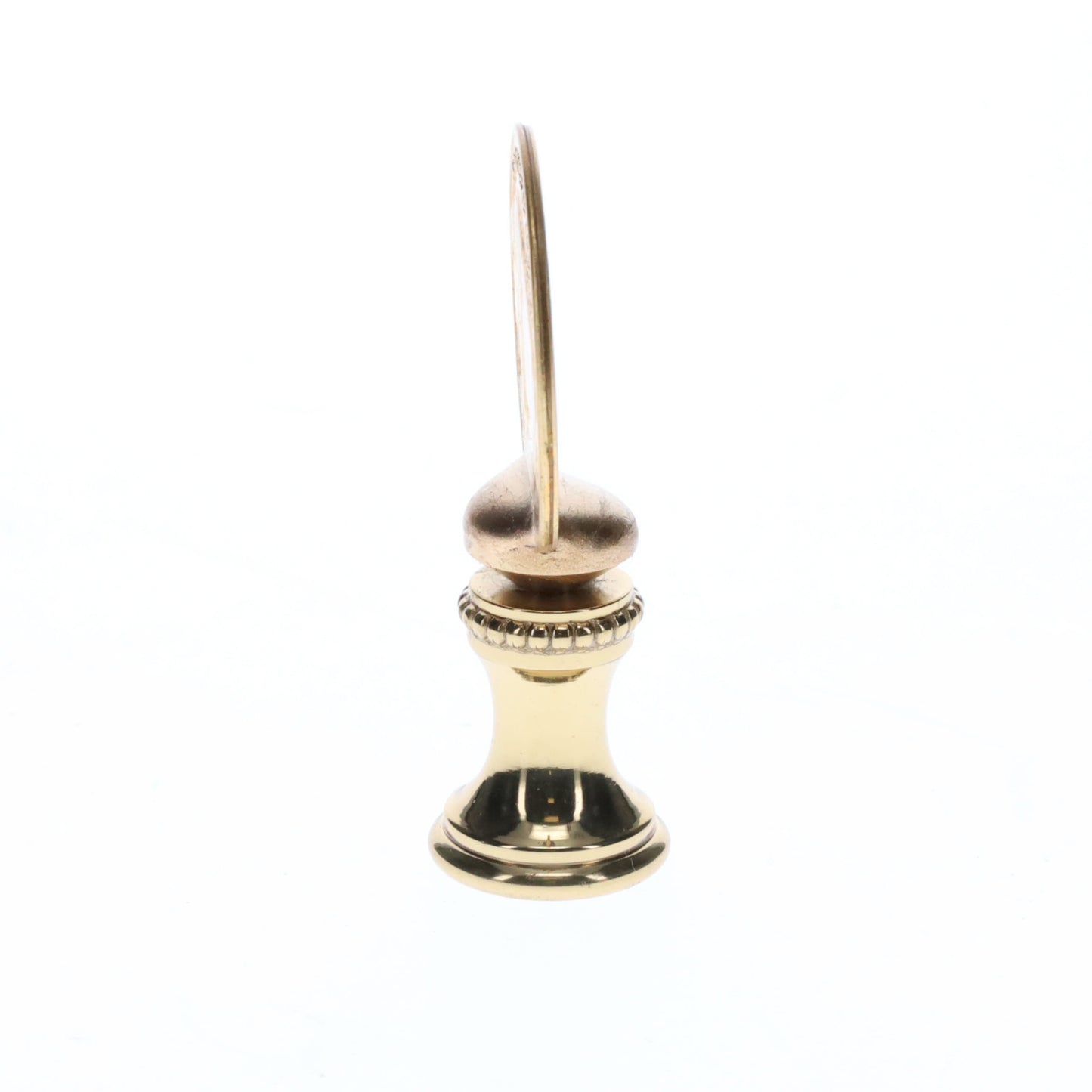 2" Tall Brass Finial Buffalo Nickel, 1/4-27F Tap (15131)