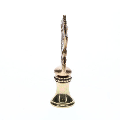 2-1/4" Tall Brass Finial Oriental Fan Scrollwork Pattern, 1/4-27F Tap (15132)