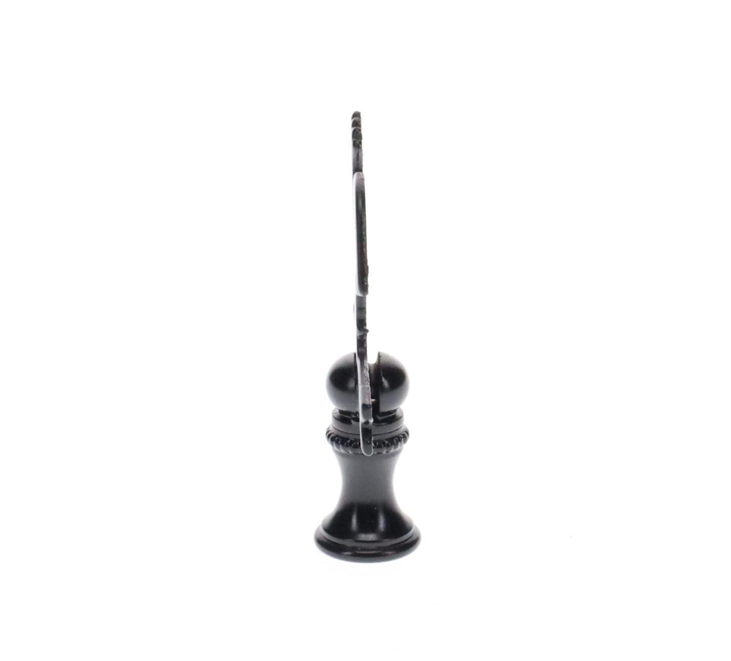 2-1/2" Tall Finial, Black Rooster Weather Vane, 1/4-27F Tap (15143)